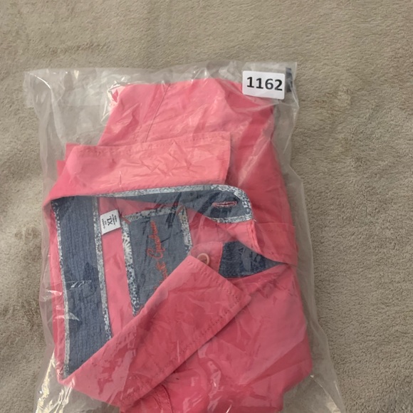 Robert Graham Men's Size XL Pink Short Sleeve Classic Fit Button Down Shirt - Picture 9 of 9